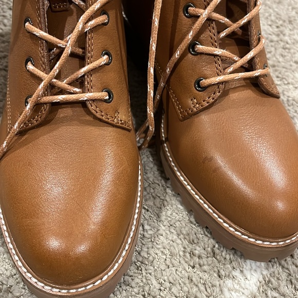 NWOB Madewell the clair lace up leather boots - Picture 7 of 7